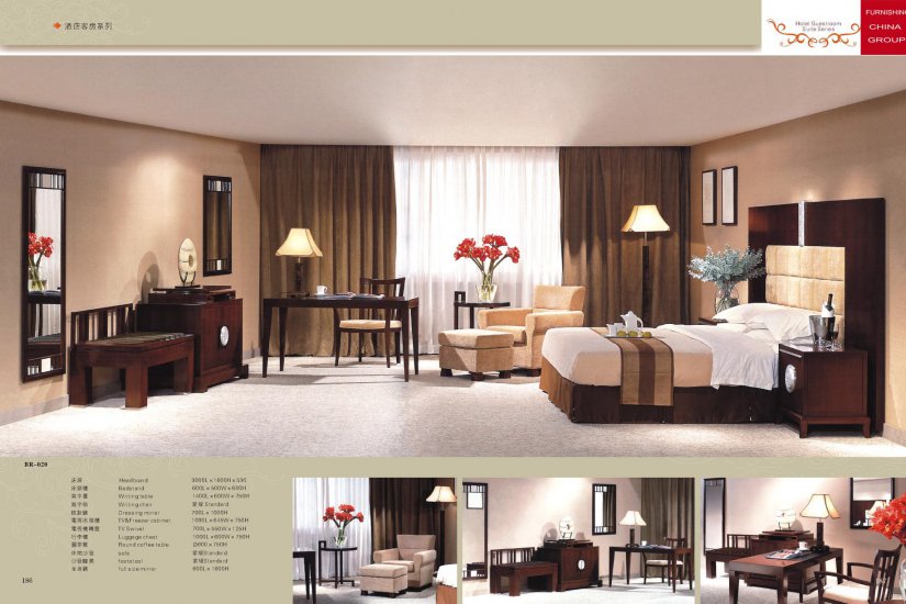 Conjunto de dormitorio de Hotel BR020