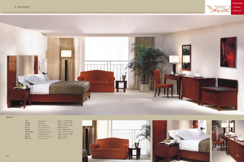Conjunto de dormitorio de Hotel BR016