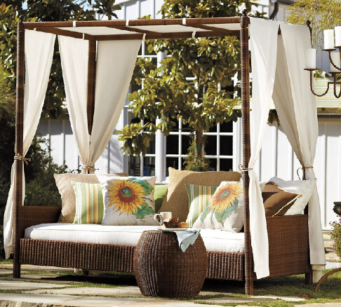 Rattan Canopy Daybed FCO-2086
